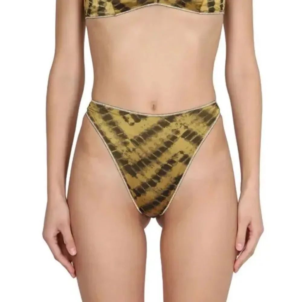 NWT Oseree Safari Bikini Large ORO Metallic